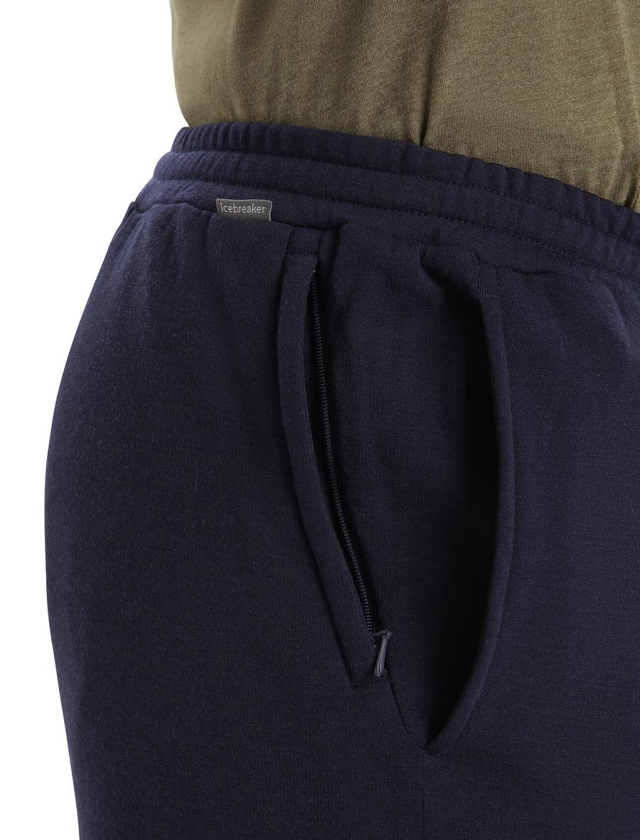 Spodnie Do Biegania Icebreaker RealFleece™ Merino Dalston Pants Męskie Granatowe | PL 1806OKIR